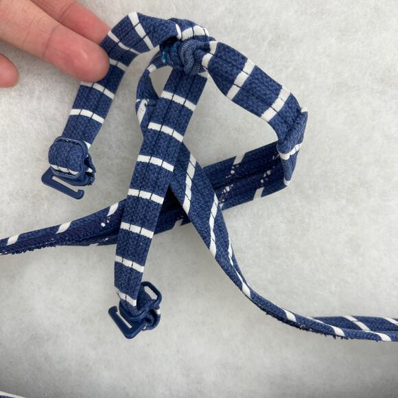 Niptuck Swim US 6 Blue White Striped Convertible One Piece Swimsuit Swimwear - Picture 4 of 10